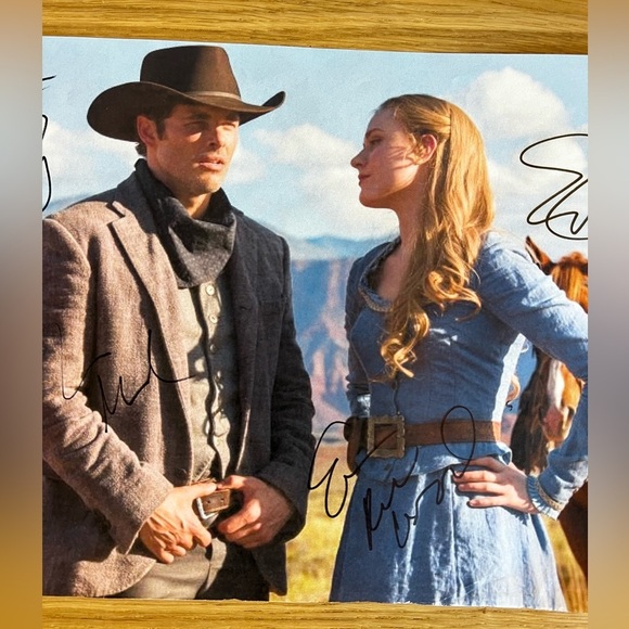 Westworld Signed Cast Print HBO Series Autographs Evan Rachel Wood James Marsden - Picture 4 of 5